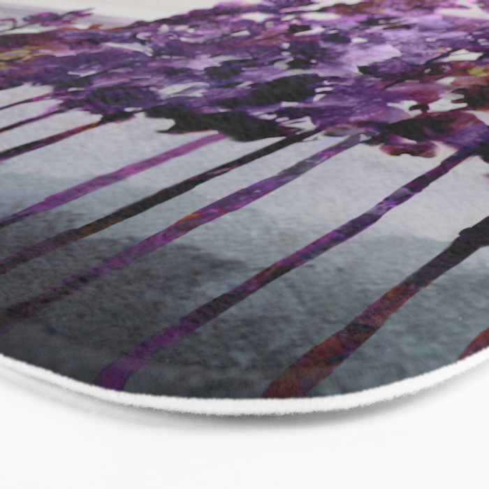 Purple Trees Bath Mat Gallery Image 3