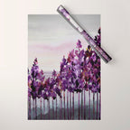 Purple Trees Wrapping Paper Gallery Image 1
