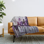 Purple Trees Throw Blanket Gallery Image 1