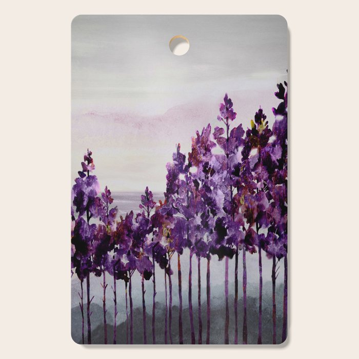 Purple Trees Cutting Board Gallery Image 1