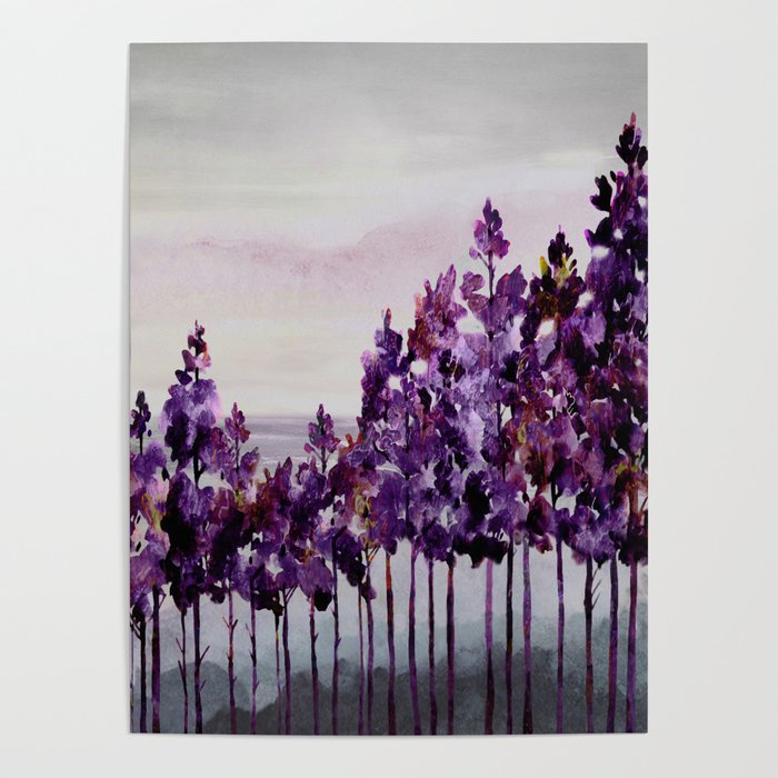 Purple Trees Poster Gallery Image 4