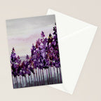 Purple Trees Stationery Card Gallery Image 2