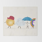happy days Throw Blanket Gallery Image 2