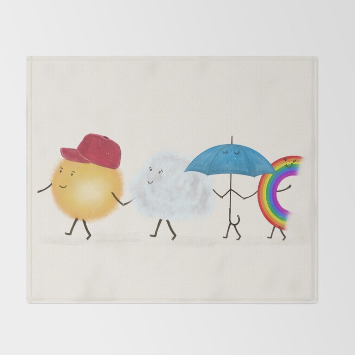 happy days Throw Blanket Gallery Image 2