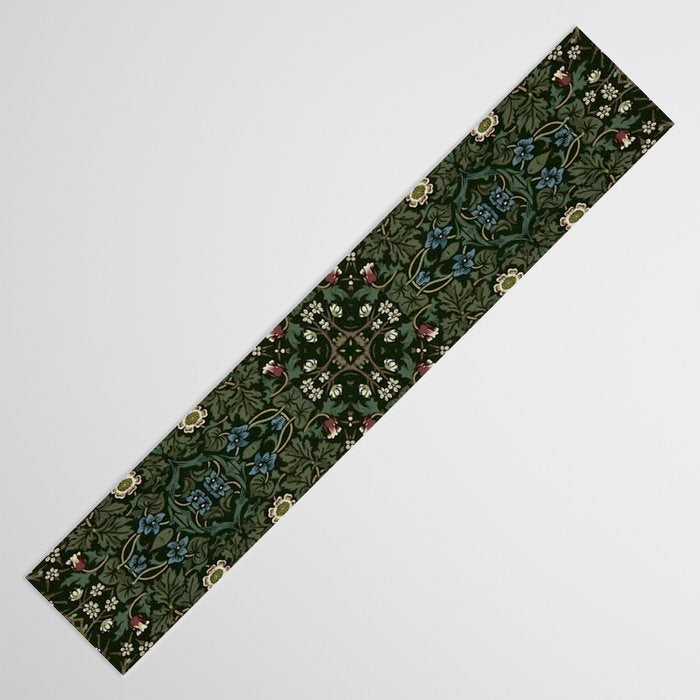 William Morris Dark Floral Table Runner Gallery Image 3