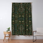 William Morris Dark Floral Window Curtain Gallery Image 5