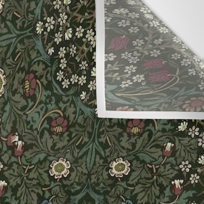 William Morris Dark Floral Wall Tapestry Gallery Image 3