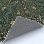 William Morris Dark Floral Rug Gallery Image 4