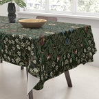 William Morris Dark Floral Tablecloth Gallery Image 3