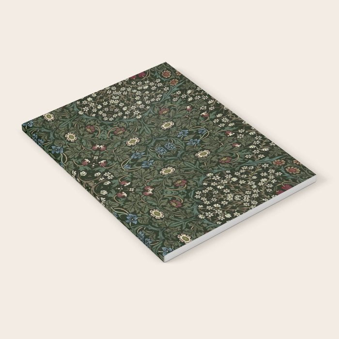 William Morris Dark Floral Notebook Gallery Image 2