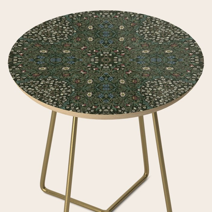 William Morris Dark Floral Side Table Gallery Image 2