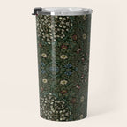 William Morris Dark Floral Travel Mug Gallery Image 3