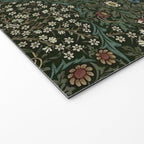 William Morris Dark Floral Welcome Mat Gallery Image 2