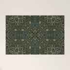 William Morris Dark Floral Welcome Mat Gallery Image 1