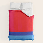 Cerulean Blue Red  Duvet Cover Gallery Image 6
