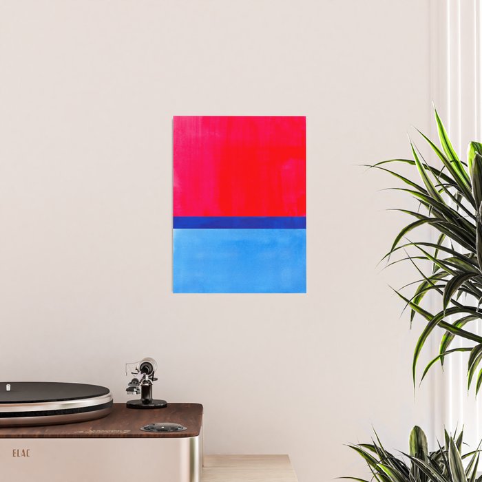 Cerulean Blue Red  Poster Gallery Image 2
