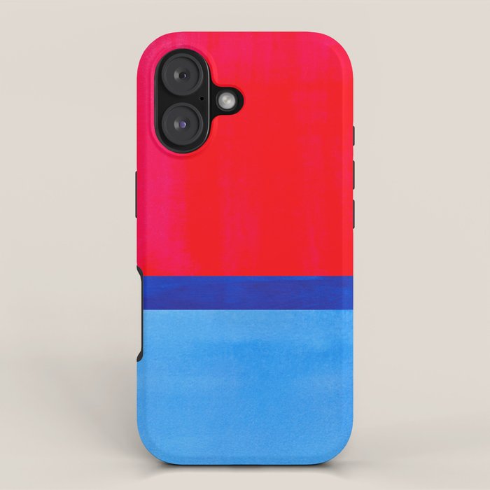 Cerulean Blue Red  iPhone Case Gallery Image 1