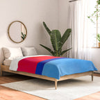 Cerulean Blue Red  Comforter Gallery Image 2