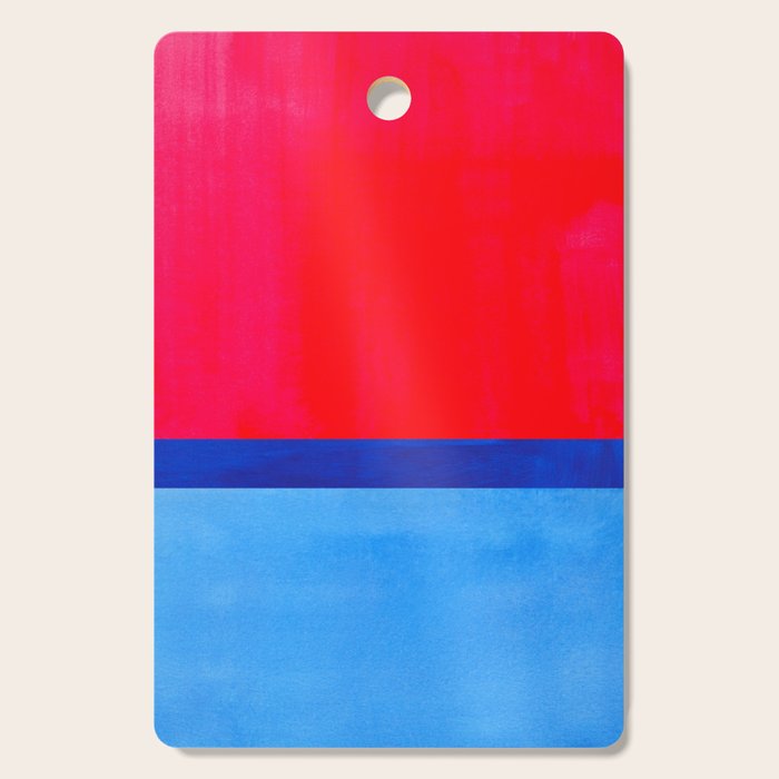 Cerulean Blue Red  Cutting Board Gallery Image 1