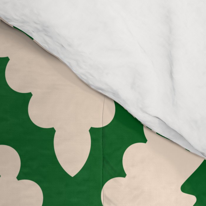 Festive Christmas Check in Green & Off White Comforter Gallery Image 4