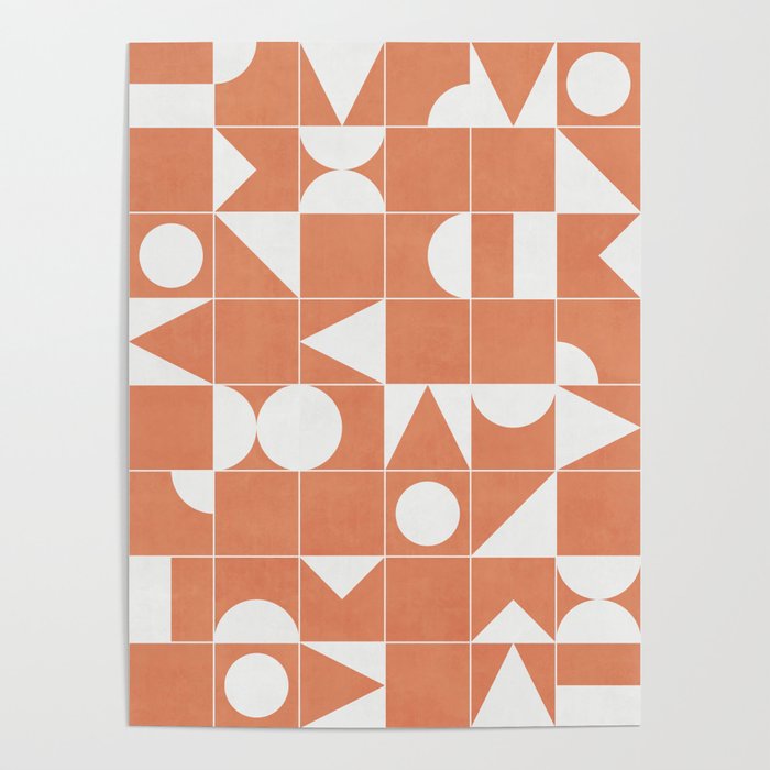 My Favorite Geometric Patterns No.14 - Coral Poster Gallery Image 4