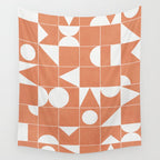 My Favorite Geometric Patterns No.14 - Coral Wall Tapestry Gallery Image 4
