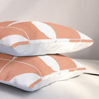 My Favorite Geometric Patterns No.14 - Coral Pillow Sham Gallery Image 3
