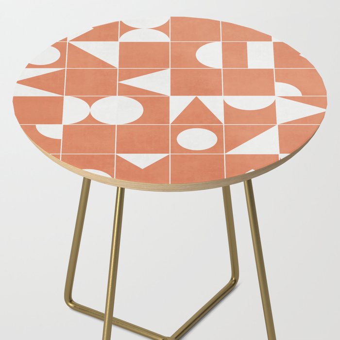My Favorite Geometric Patterns No.14 - Coral Side Table Gallery Image 2