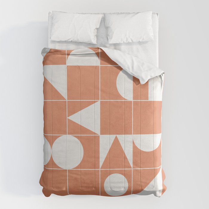 My Favorite Geometric Patterns No.14 - Coral Comforter Gallery Image 1