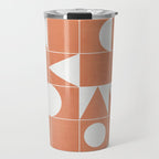 My Favorite Geometric Patterns No.14 - Coral Travel Mug Gallery Image 1