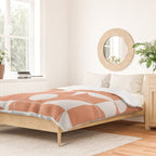 My Favorite Geometric Patterns No.14 - Coral Duvet Cover Gallery Image 2