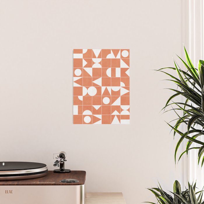 My Favorite Geometric Patterns No.14 - Coral Poster Gallery Image 2