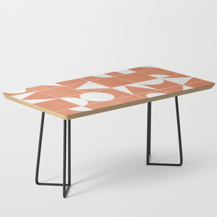 My Favorite Geometric Patterns No.14 - Coral Coffee Table Gallery Image 1