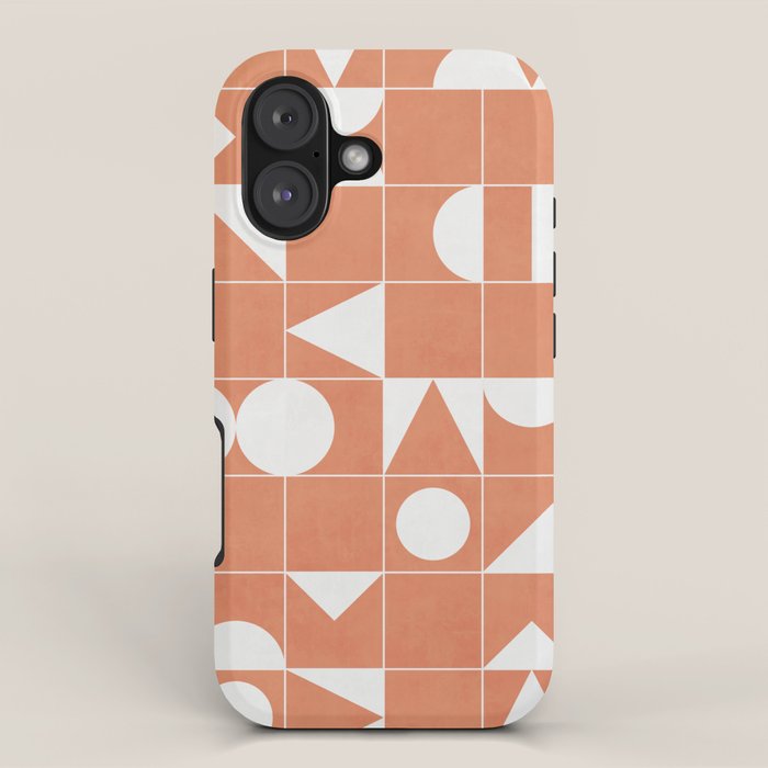 My Favorite Geometric Patterns No.14 - Coral iPhone Case Gallery Image 1