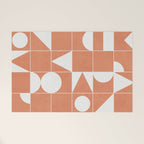 My Favorite Geometric Patterns No.14 - Coral Welcome Mat Gallery Image 1