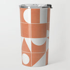 My Favorite Geometric Patterns No.14 - Coral Travel Mug Gallery Image 2