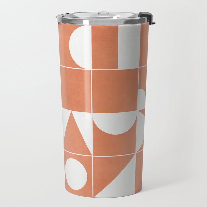 My Favorite Geometric Patterns No.14 - Coral Travel Mug Gallery Image 2