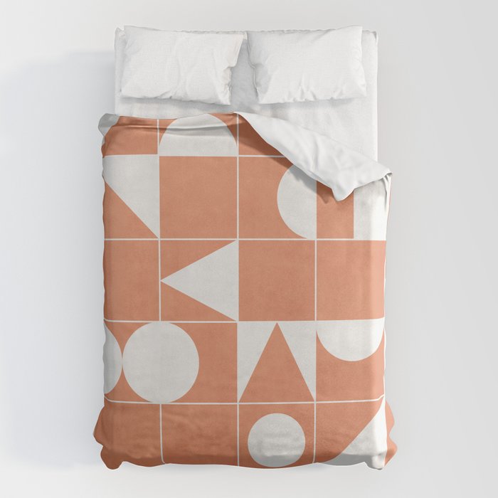 My Favorite Geometric Patterns No.14 - Coral Duvet Cover Gallery Image 6