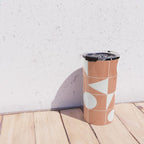 My Favorite Geometric Patterns No.14 - Coral Travel Mug Gallery Image 4