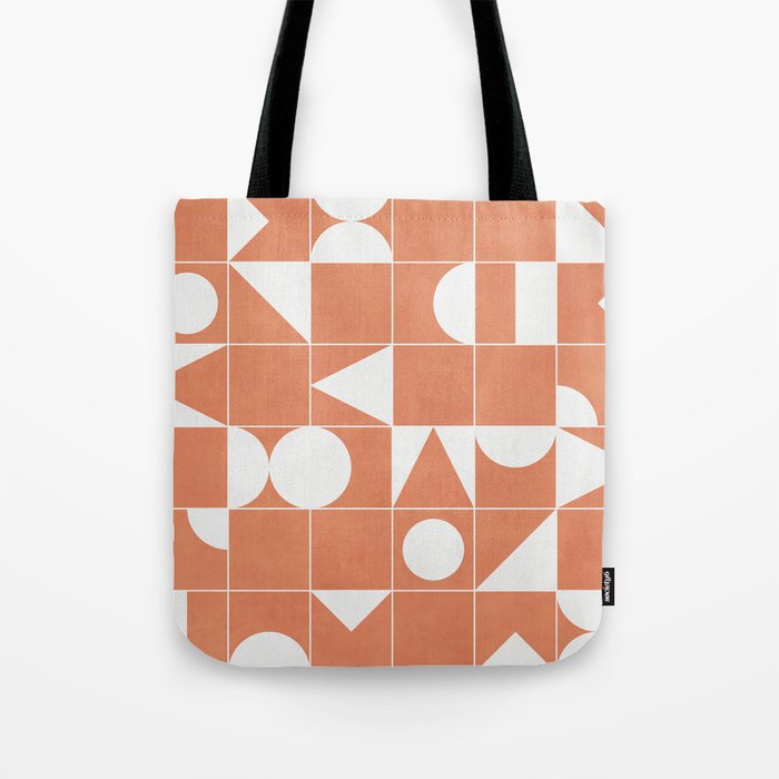 My Favorite Geometric Patterns No.14 - Coral Tote Bag Gallery Image 1