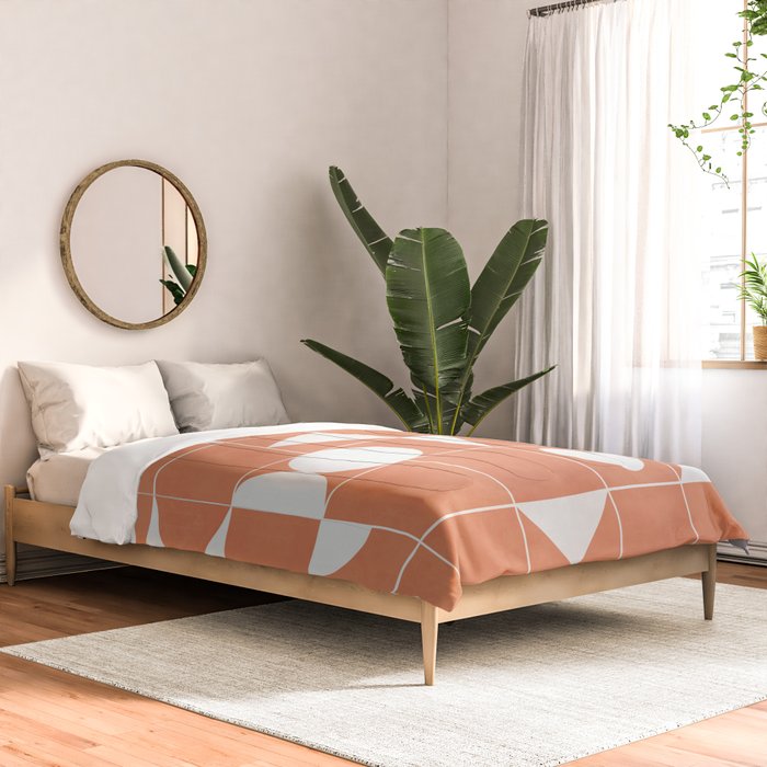 My Favorite Geometric Patterns No.14 - Coral Comforter Gallery Image 2