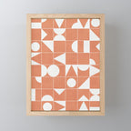 My Favorite Geometric Patterns No.14 - Coral Mini Art Print Gallery Image 1