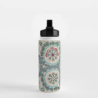 Ferghana Suzani  Northeast Uzbekistan Embroidery Print Water Bottle Gallery Image 2