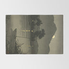 Hasui Kawase, Moon Over Lakeside - Vintage Japanese Woodblock Print Art Rug Gallery Image 2