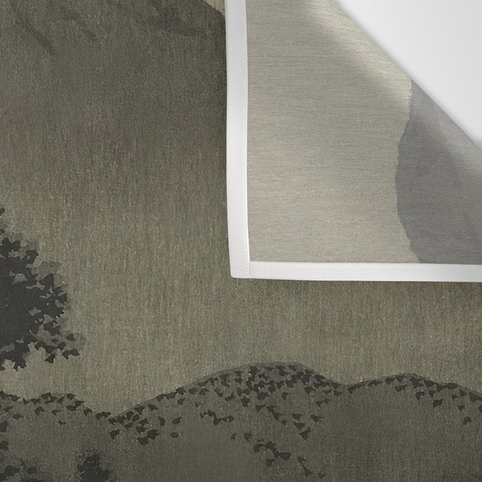 Hasui Kawase, Moon Over Lakeside - Vintage Japanese Woodblock Print Art Wall Tapestry Gallery Image 3