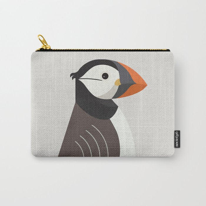 Whimsy Atlantic Puffin Carry All Pouch Gallery Image 1