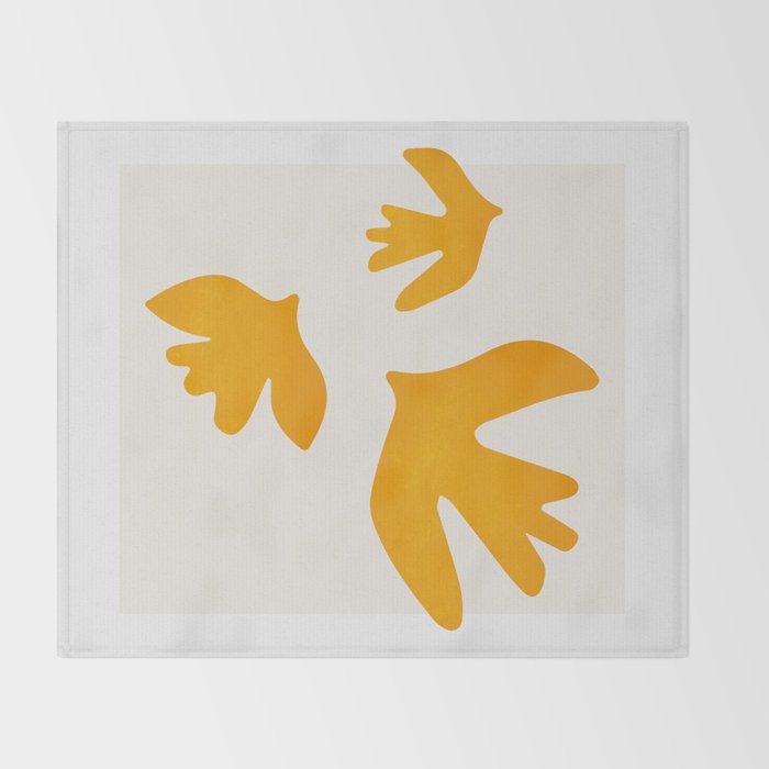 Golden Bell: Matisse Pastel Series 02 Throw Blanket Gallery Image 2