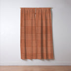 Minimal, Pattern, Boho Prints, Terracotta Window Curtain Gallery Image 3
