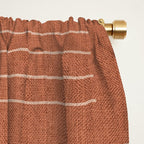 Minimal, Pattern, Boho Prints, Terracotta Window Curtain Gallery Image 2