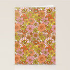 Spooky Groovy Flower Print Stationery Card Gallery Image 2